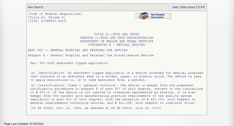 USFDA-Regulation-number-for-medical-swabs